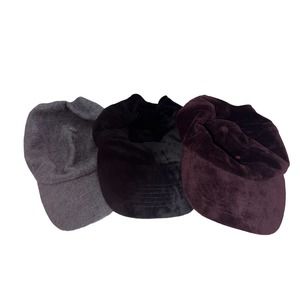 Aeropostale Lot of 3 Baseball caps - gray wool, black velour and‎ maroon velour